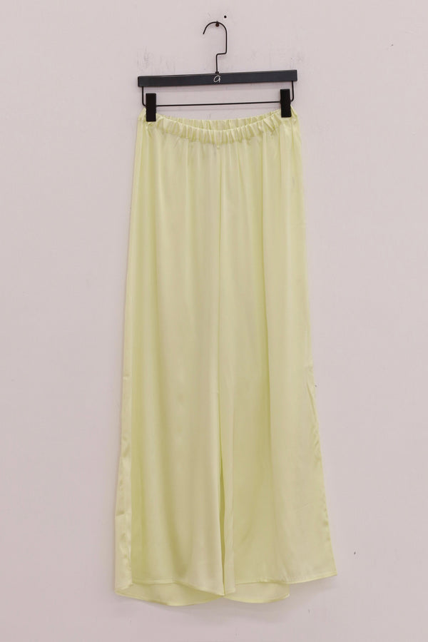 BASERANGE France Silk Linen SEPIA Casual Pants BAS-TRSE-LI-SU25-ZONG BAS-TRSE-SS-SU25-LIME GREEN